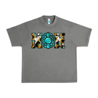 Tornado Sunflower Cowhide Turquoise Gemstone Mom Urban Heavy Tee - Jasminsmagicworld