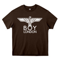 Chocolate Brown boy london Heavy Core Tee - linhVisuals