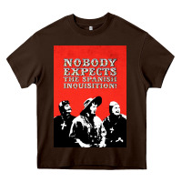 Chocolate Brown nobody expects the spanish inquisition Heavy Core Tee - linhVisuals