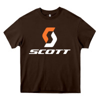 Chocolate Brown scott company bike Heavy Core Tee - linhVisuals