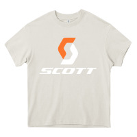 Cream scott company bike Heavy Core Tee - linhVisuals