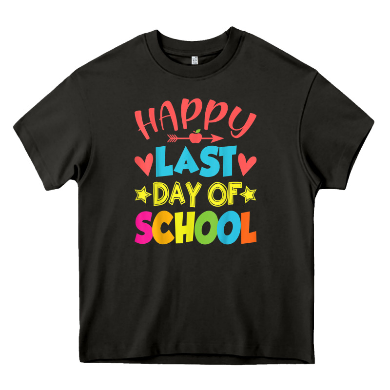 Happy Last Day Of School Teacher Boys Girls School Last Day Heavy Core Tee by linhVisuals | Teevron