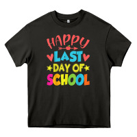 Asphalt happy last day of school teacher boys girls school last day Heavy Core Tee - linhVisuals