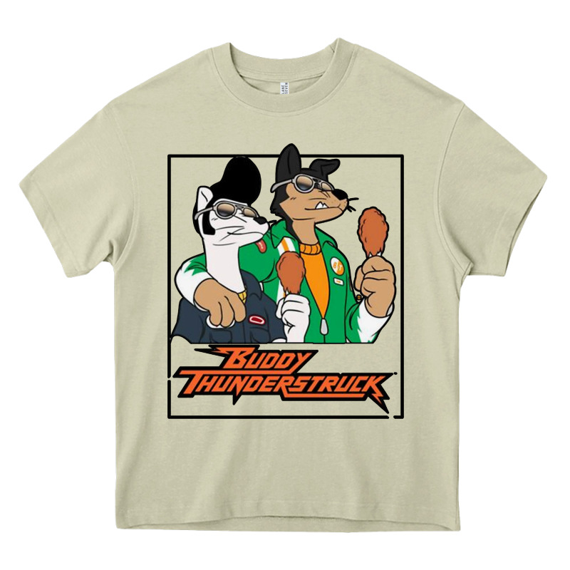 Buddy Thunderstruck Friend Heavy Core Tee by linhVisuals | Teevron