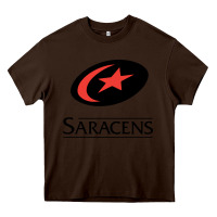 Chocolate Brown saracens Heavy Core Tee - linhVisuals
