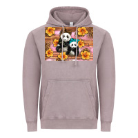 Vintage Zinc Mama Panda And Baby Panda Vintage Hoodie - Artiststas