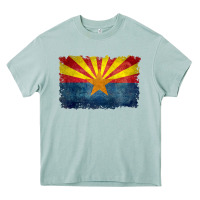 Arona arizona flag in grungy style raglan baseball tee Heavy Core Tee - linhVisuals