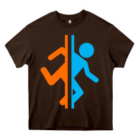 Chocolate Brown portal   portal Heavy Core Tee - linhVisuals