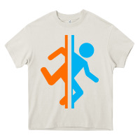 Cream portal   portal Heavy Core Tee - linhVisuals