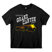 Black arizona grand canyon greetings souvenir tee shirt Heavy Core Tee - linhVisuals