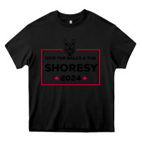 Black shoresy Heavy Core Tee - linhVisuals
