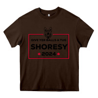 Chocolate Brown shoresy Heavy Core Tee - linhVisuals