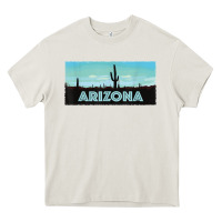 Arizona Shirt   Saguaro Cactus Desert Landscape T Shirt Heavy Core Tee | Teevron