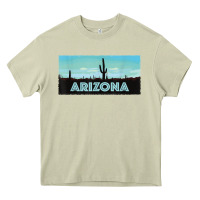 Mossy arizona shirt   saguaro cactus desert landscape t shirt Heavy Core Tee - linhVisuals