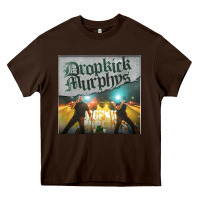 Chocolate Brown drop Heavy Core Tee - linhVisuals