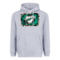 Heather Grey Soccer Lips Heavyweight Hoodie - Jasminsmagicworld