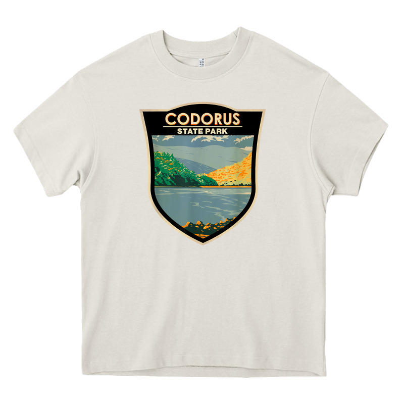 Codorus State Park Pennsylvania Badge Vintage Heavy Core Tee by linhVisuals | Teevron