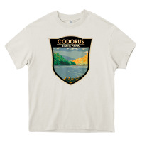 Cream codorus state park pennsylvania badge vintage Heavy Core Tee - linhVisuals