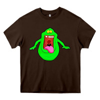 Chocolate Brown slimer ghost anime Heavy Core Tee - linhVisuals