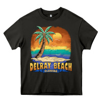 Asphalt delray beach florida  vintage distressed souvenir long sleeve t shirt Heavy Core Tee - linhVisuals