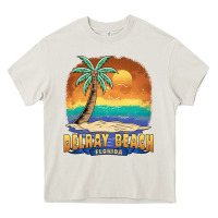 Cream delray beach florida  vintage distressed souvenir long sleeve t shirt Heavy Core Tee - linhVisuals