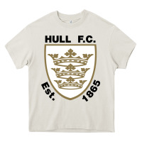 Cream hull fc Heavy Core Tee - linhVisuals