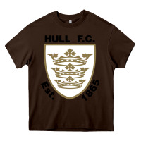 Chocolate Brown hull fc Heavy Core Tee - linhVisuals