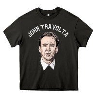 Sports Nicolas Cage As John Travolta Heavy Core Tee | Teevron