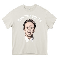 Cream sports nicolas cage as john travolta Heavy Core Tee - linhVisuals