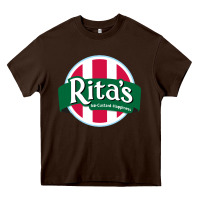 Chocolate Brown rita's italian ice cafe Heavy Core Tee - linhVisuals