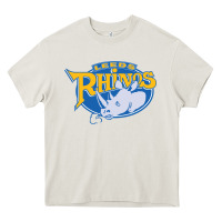 Cream leed rhinos Heavy Core Tee - linhVisuals