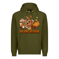 Army Green tis the season football Premium Hoodie - BarkalooDesign