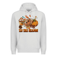 Dove Grey tis the season football Premium Hoodie - BarkalooDesign