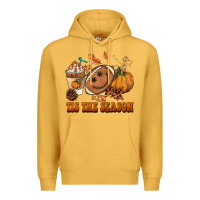 Mustard tis the season football Premium Hoodie - BarkalooDesign