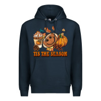 Navy tis the season football Premium Hoodie - BarkalooDesign
