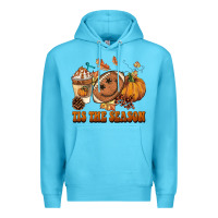 Ocean Blue tis the season football Premium Hoodie - BarkalooDesign