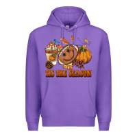 Purple tis the season football Premium Hoodie - BarkalooDesign