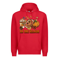 Red tis the season football Premium Hoodie - BarkalooDesign