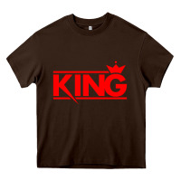 Chocolate Brown king Heavy Core Tee - linhVisuals
