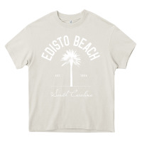 Cream edisto beach sc palm tree edisto beach gift pullover hoodie Heavy Core Tee - linhVisuals