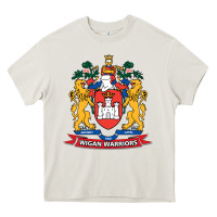 Cream wigan warriors Heavy Core Tee - linhVisuals