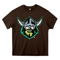 Chocolate Brown canberra raiders Heavy Core Tee - linhVisuals