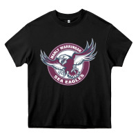 Black manly warringah sea eagles Heavy Core Tee - linhVisuals