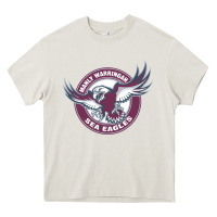 Cream manly warringah sea eagles Heavy Core Tee - linhVisuals