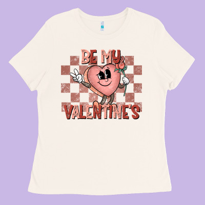 Be My Valentines Ladies Tee Designed By Cowhidedigitalart