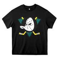 Black the mighty ducks classic Heavy Core Tee - linhVisuals