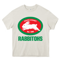 Cream south sidney rabbitohs Heavy Core Tee - linhVisuals