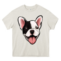 Cream French Bulldog Heavy Core Tee - Jasminsmagicworld