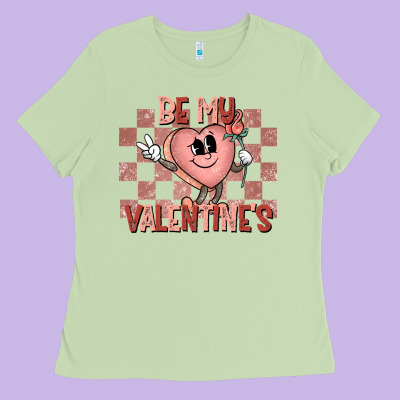 Be My Valentines Ladies Tee Designed By Cowhidedigitalart