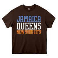 Chocolate Brown jamaica queens new york ny t shirt Heavy Core Tee - linhVisuals